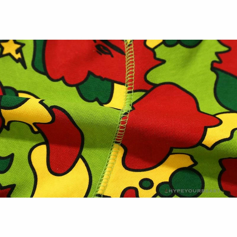 BAPE Shark Head STA Star Camouflage Hoodie ‘GREEN’