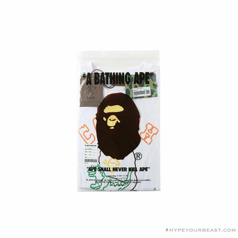 BAPE Little Dinosaur Cartoon Line Tee Shirt