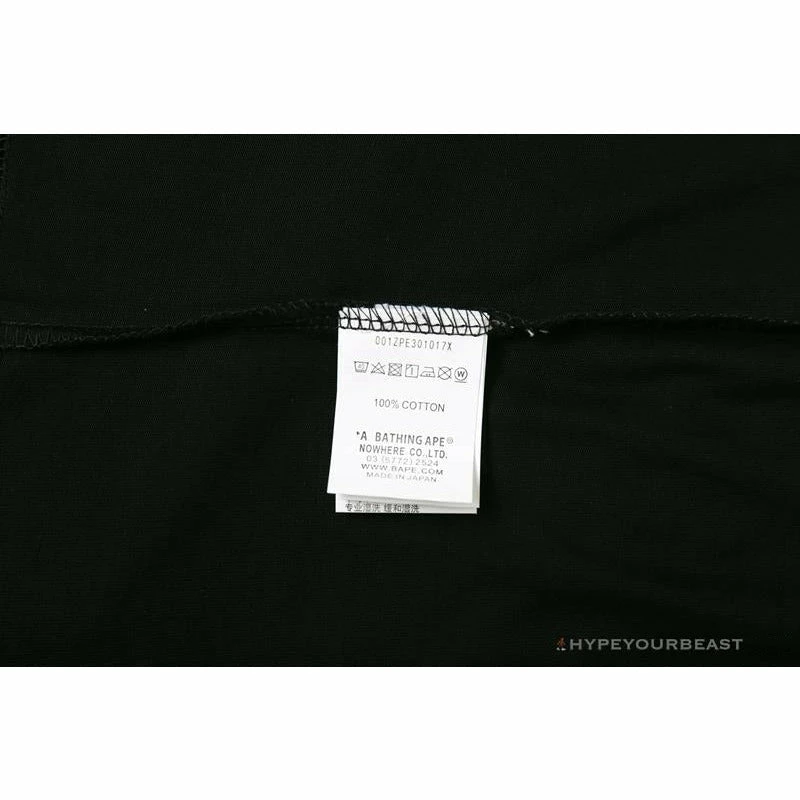 BAPE Blue Ape Head Green Storm Tee Shirt ‘BLACK’ Clothes