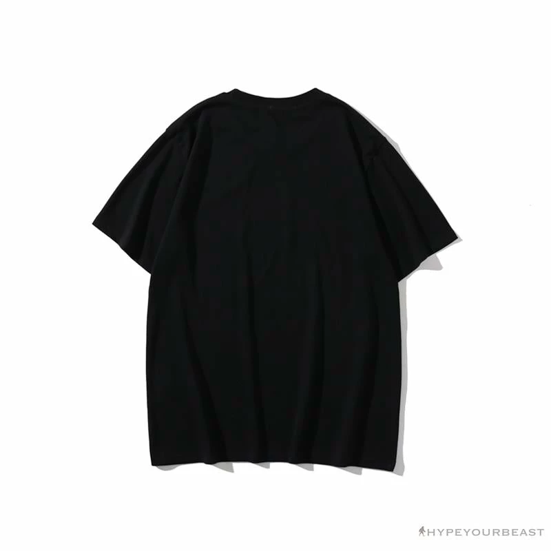 BAPE Violent Bear Color Stitching Tee Shirt ‘BLACK’