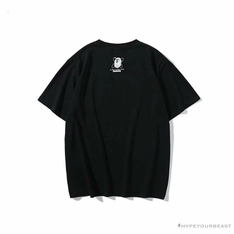 Clothes BAPE Universe Solar System Ape Man Head Tee Shirt ‘BLACK’