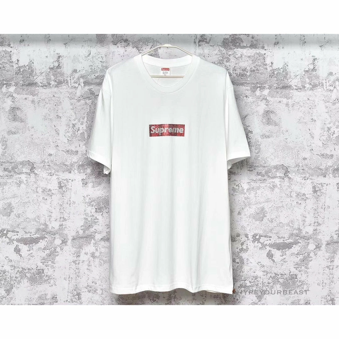 S*p*e red flash box logo tee shirt t-shirts