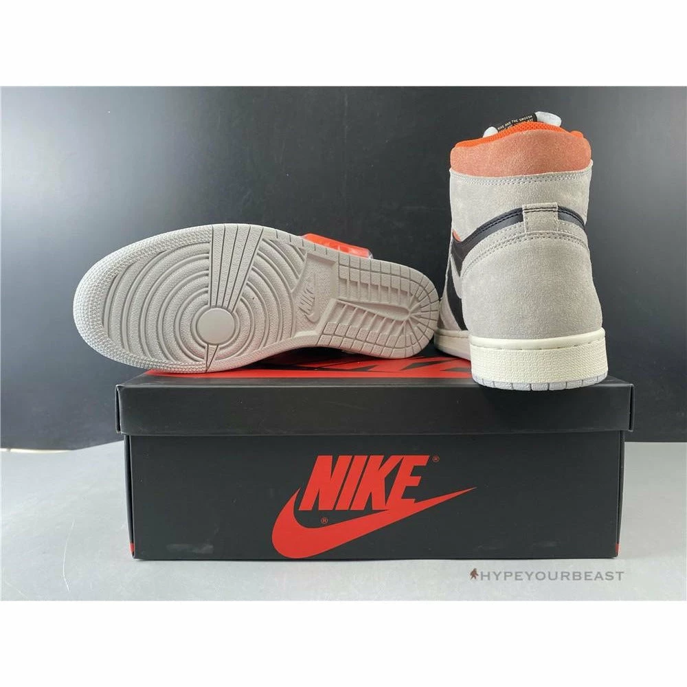Air Jordan 1 Retro High OG Neutral Grey Hyper Crimson