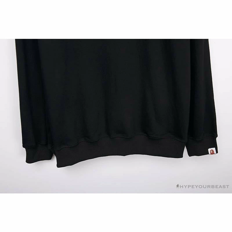 Clothes BAPE Behind The Great Ape-Man Head Long Sleeve Shirt ‘BLACK’