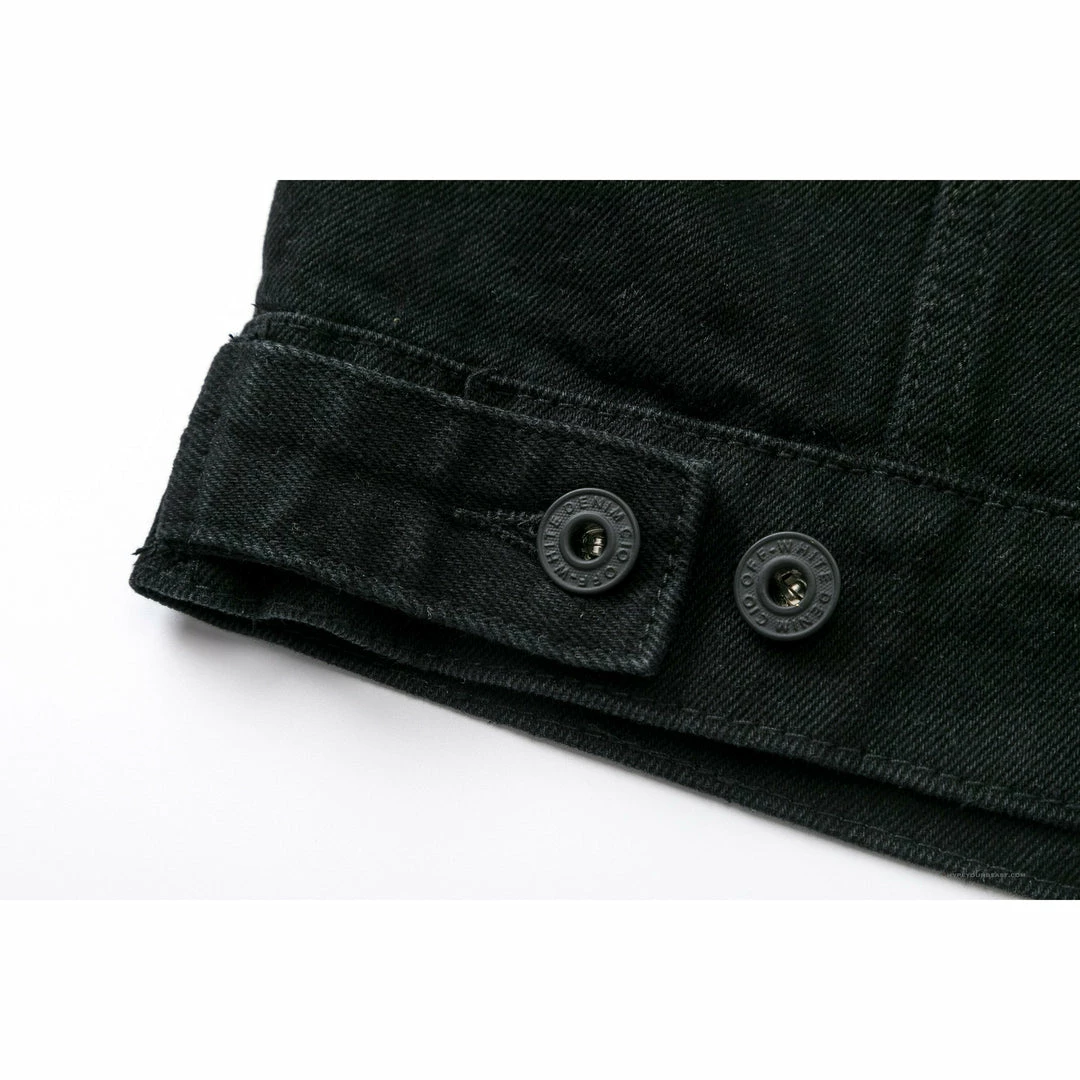 HypeYourBeast Off White Denim Black Jacket – Black Hoodies & Jackets
