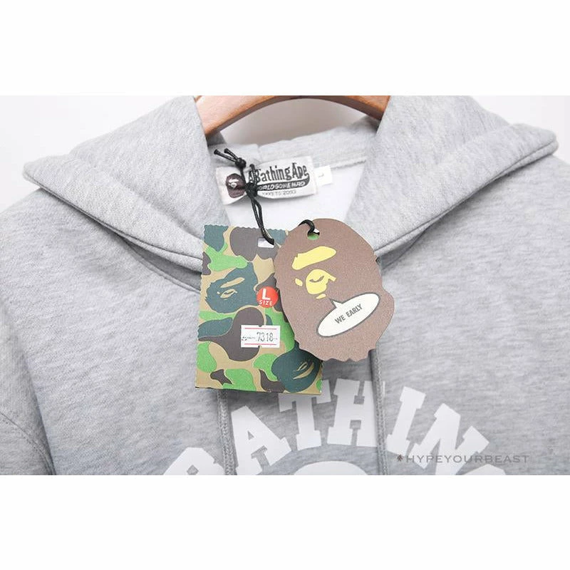Clothes BAPE X Bathing Ape Head Hoodie ‘GREY’