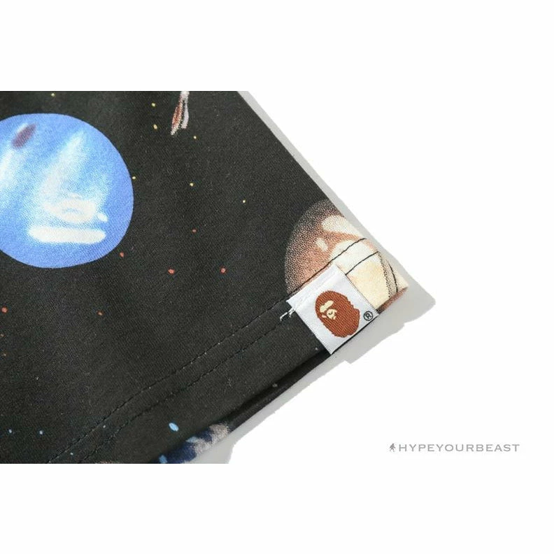 BAPE Shark Head Planet Tee Shirt Clothes
