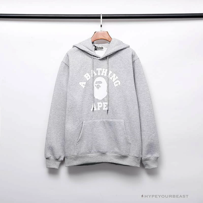 Clothes BAPE X Bathing Ape Head Hoodie ‘GREY’