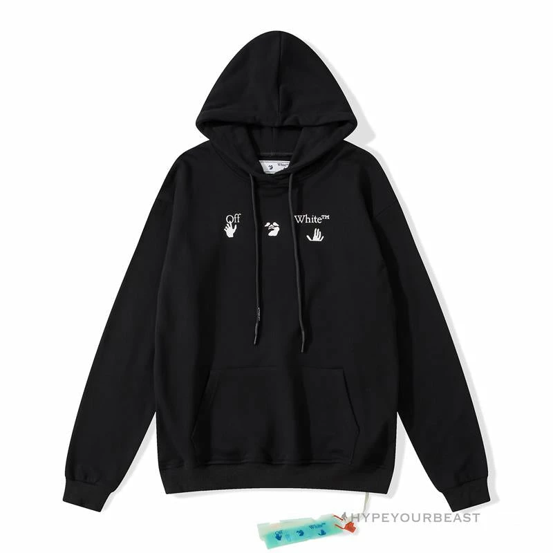 HypeYourBeast Hoodies & Jackets Off-White Green Hoodie – Black