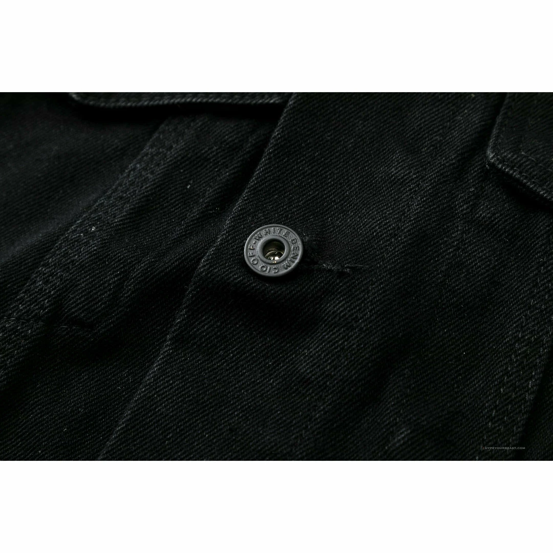 HypeYourBeast Off White Denim Black Jacket – Black Hoodies & Jackets