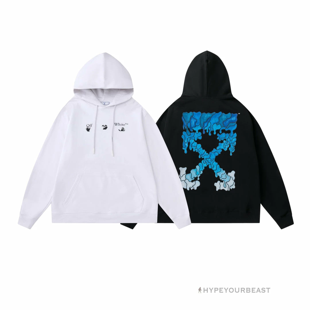 HypeYourBeast Off White Hoodie Royal – White