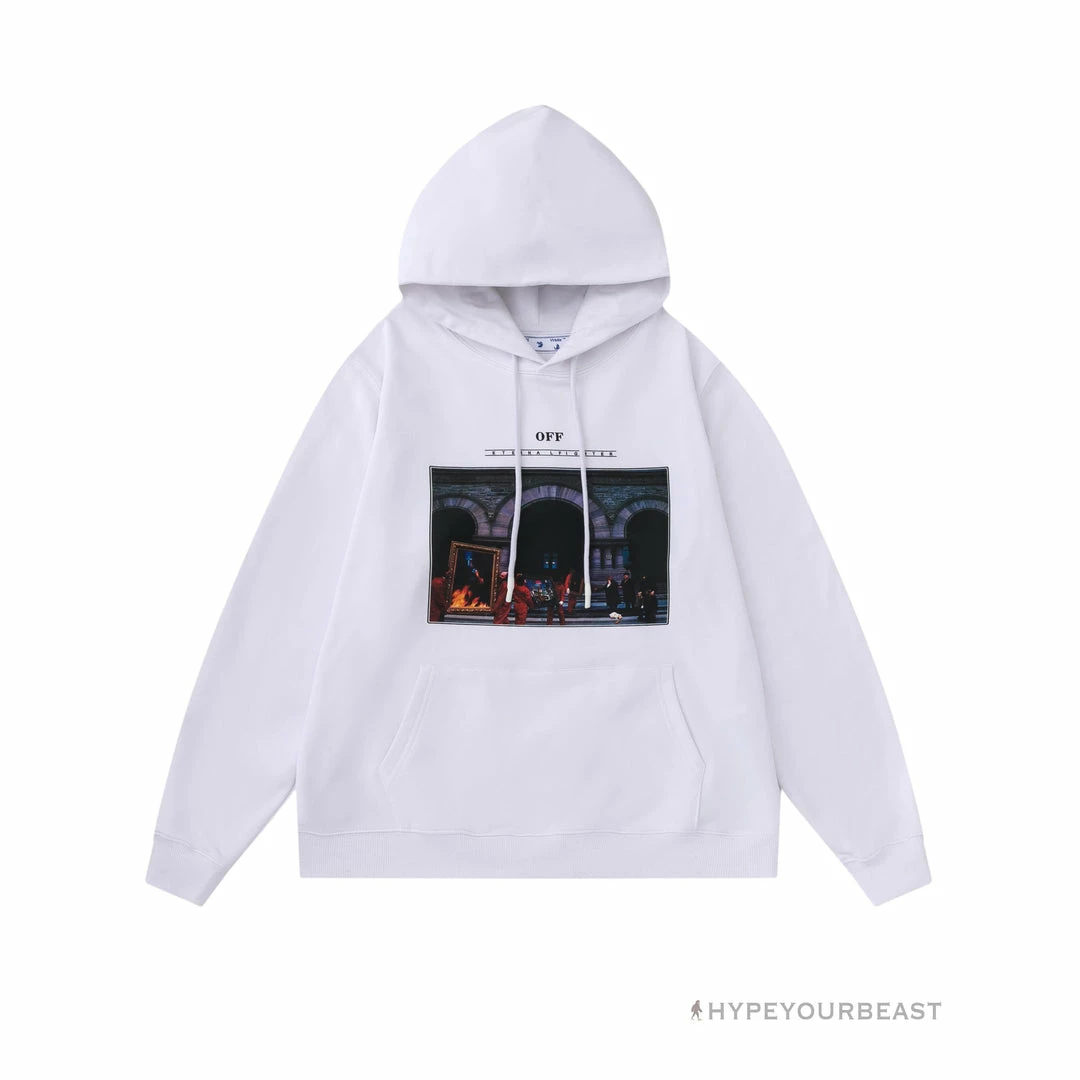 HypeYourBeast Hoodies & Jackets Off White Hoodie Fighter – White