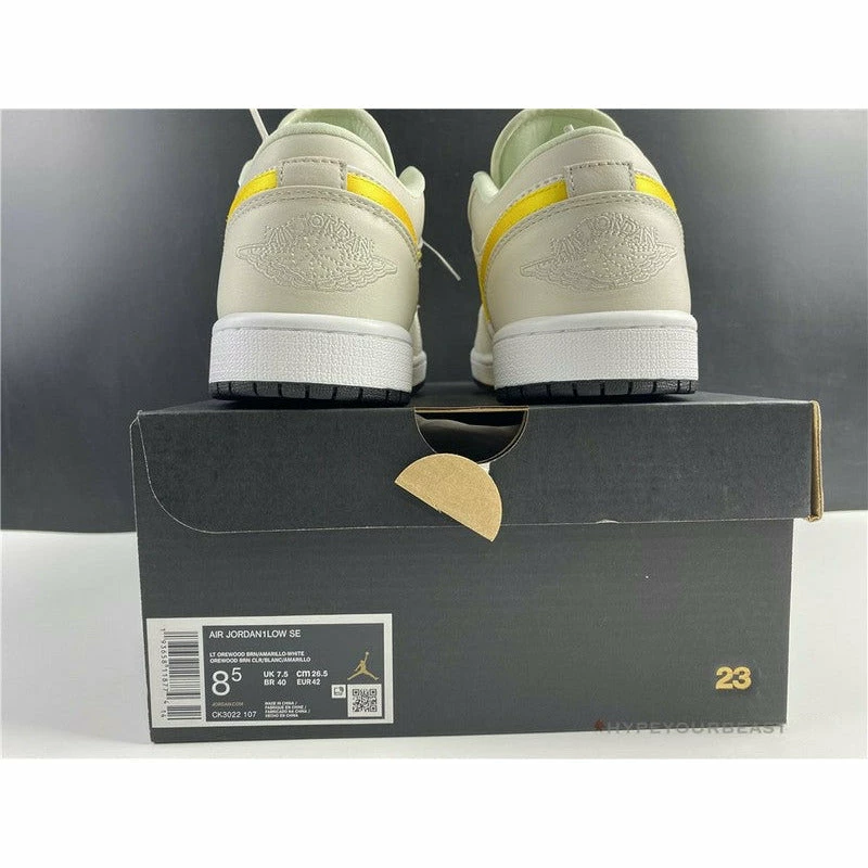 Air Jordan 1 Low ‘Palm Tree Beige Yellow’
