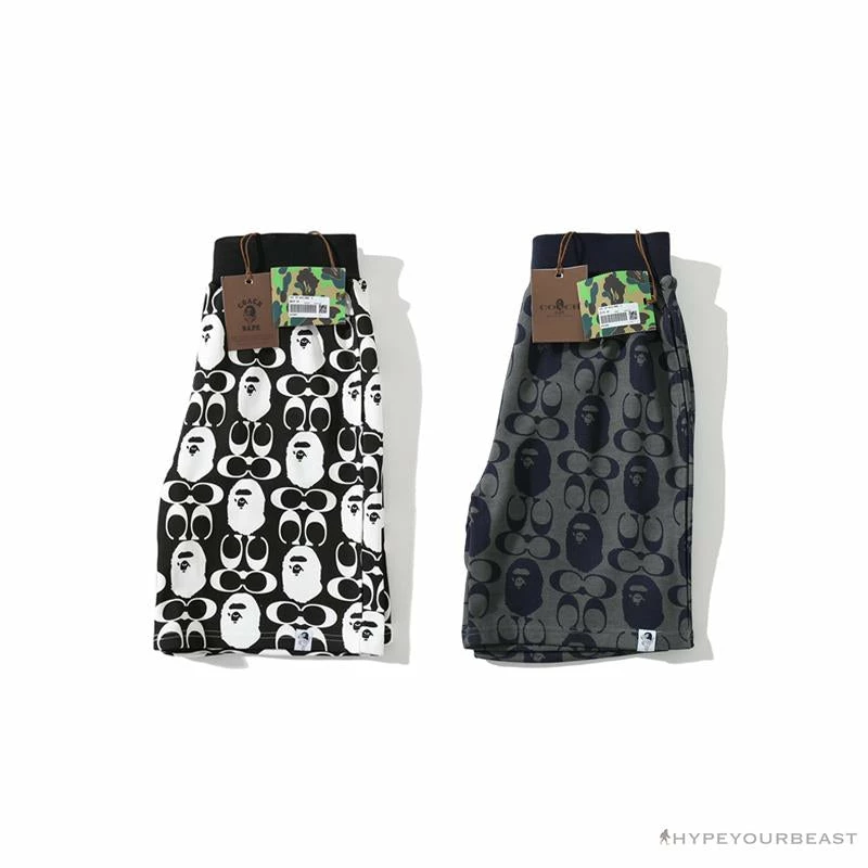 BAPE X COACH Co-Branded Dark-Blue Shorts Clothes
