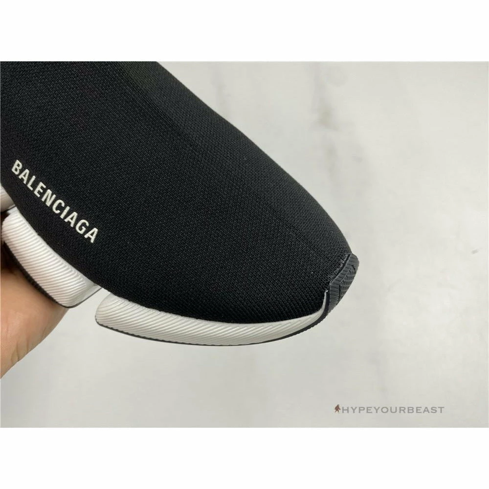 BCG Sock Sneakers Black / White Sole Balanciaga Sock Sneakers