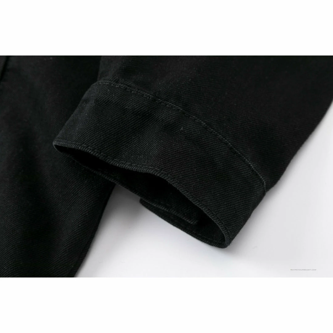 HypeYourBeast Off White Denim Black Jacket – Black Hoodies & Jackets