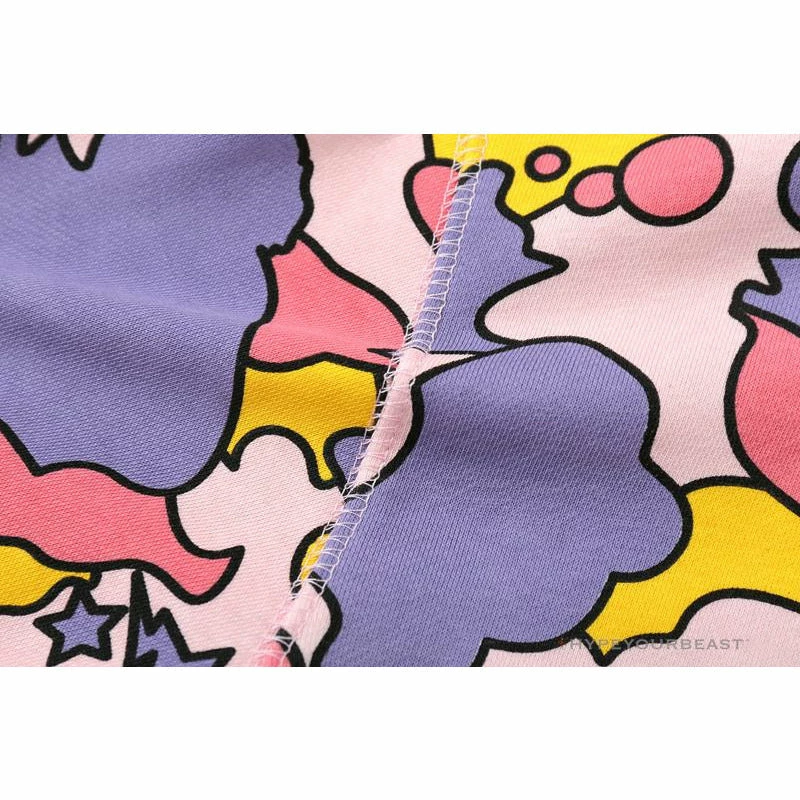 BAPE Shark Head STA Star Camouflage Hoodie ‘PINK’