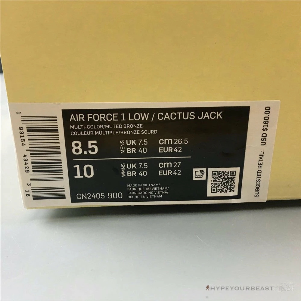 Nike Air Force 1 Low “Travis Scott – Cactus Jack”
