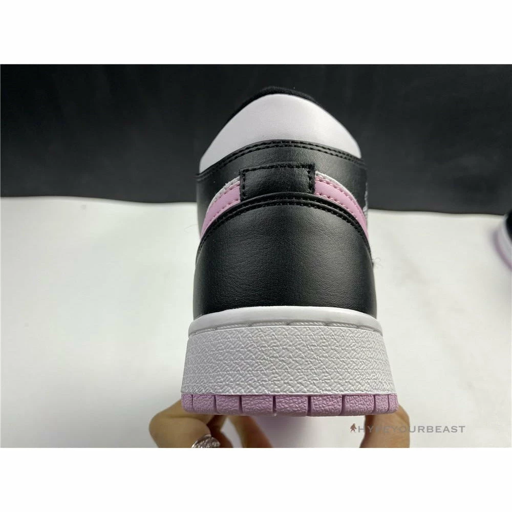 Jordan 1 Mid White Black Light Arctic Pink