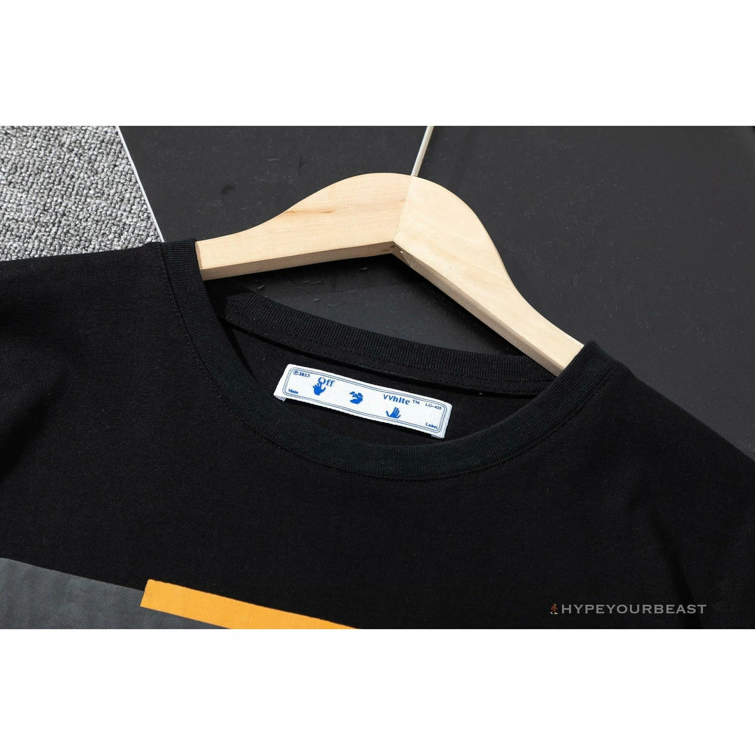 T-Shirts OFF-WHITE Orange Hand Tee Shirt ‘BLACK’