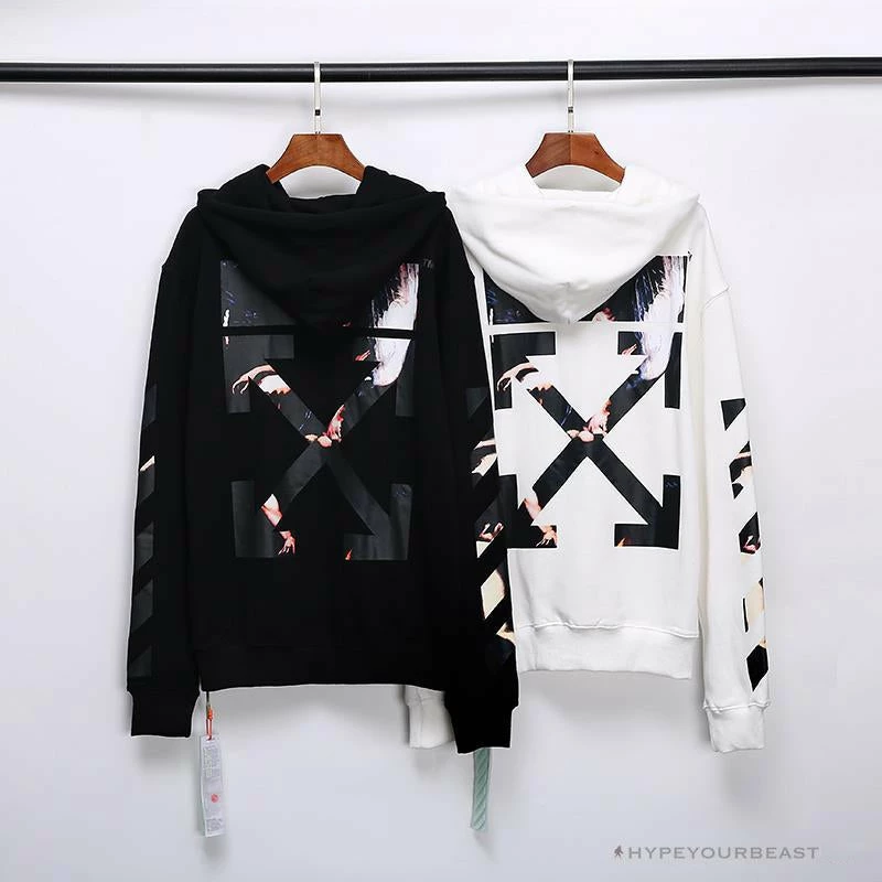 OFF-WHITE Angel Jesus Religious Print Hoodie ‘WHITE’