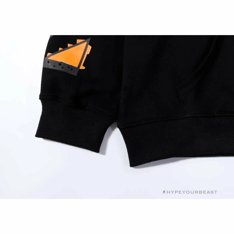 OFF-WHITE Pink Orange Arrow Hoodie ‘BLACK’ Hoodies & Jackets