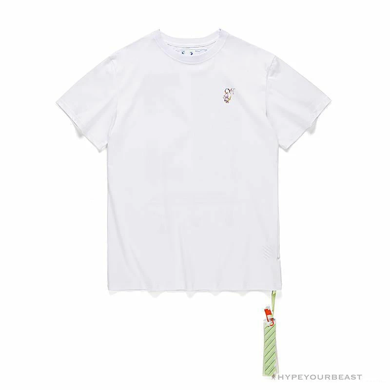 OFF-WHITE Takashi Murakami Chrysanthemum Tee Shirt ‘WHITE’ T-Shirts