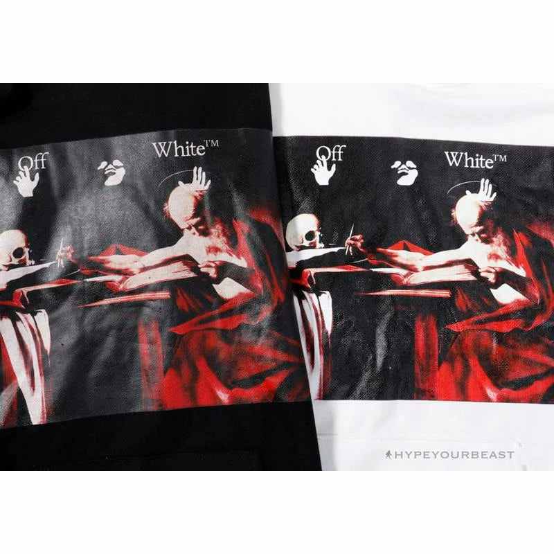 Hoodies & Jackets OFF-WHITE Skull And Writing Hoodie ‘WHITE’
