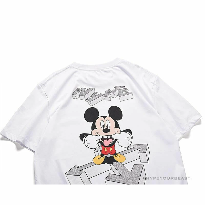 off-white mickey bluff F**e tee shirt ‘white’