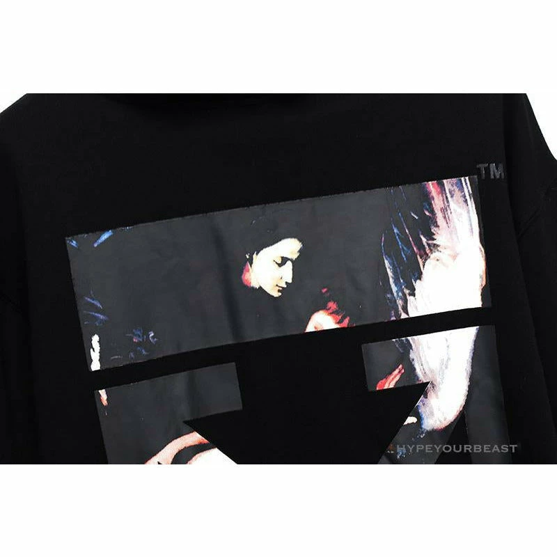 OFF-WHITE Angel Jesus Religious Print Hoodie ‘BLACK’ Hoodies & Jackets