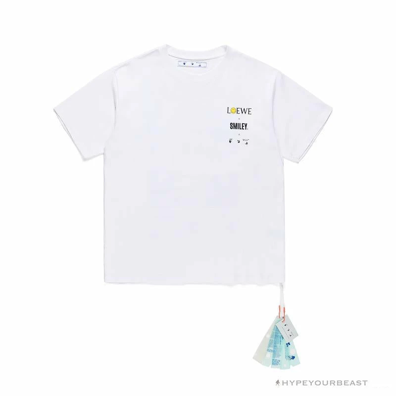 OFF-WHITE X LOEW X SMILEY Tee Shirt ‘WHITE’ T-Shirts