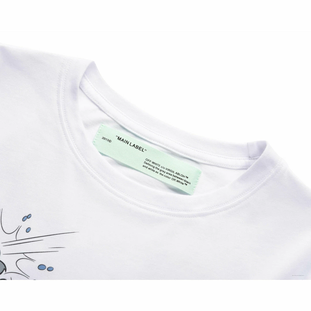 OFF-WHITE Summer Tom And Jerry Print Tee Shirt ‘WHITE’ T-Shirts