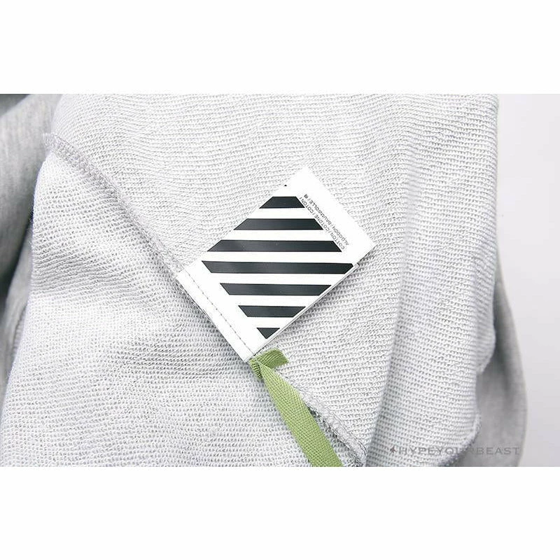 Hoodies & Jackets OFF-WHITE Hand-Painted Utility Pole Worker Hoodie ‘GREY’
