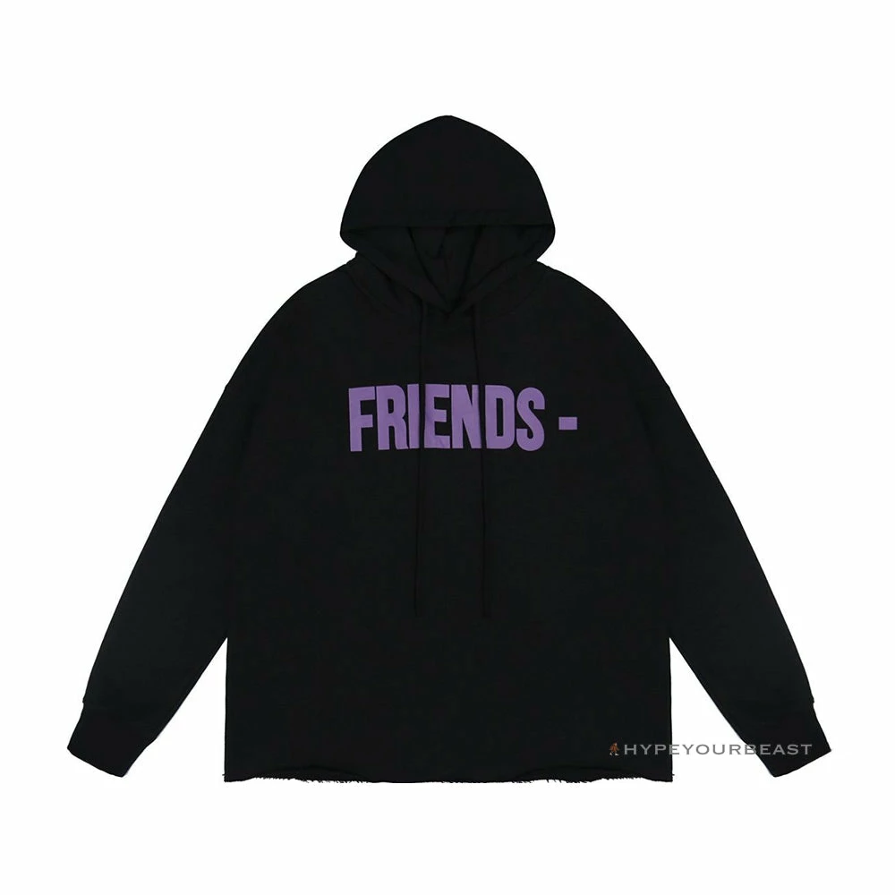 HypeYourBeast Hoodies & Jackets Vlone Purple And Black Friends Hoodie