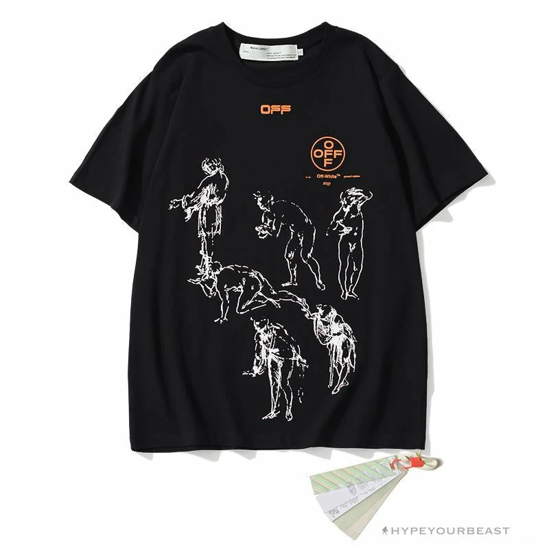 OFF-WHITE The Virgin And Child With Saint Anne Tee Shirt ‘BLACK’ T-Shirts