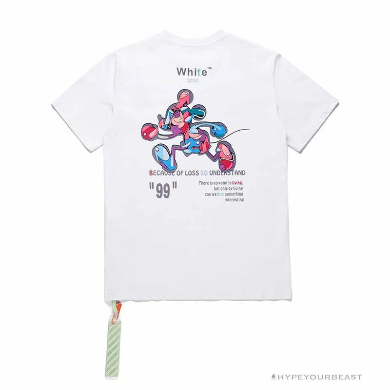 T-Shirts OFF-WHITE Joint Running Mickey Mouse Arrow Tee Shirt ‘WHITE’