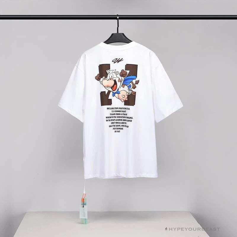 T-Shirts OFF-WHITE Arrow Flying Cow Tee Shirt ‘WHITE’
