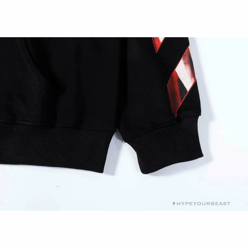 OFF-WHITE Skull And Writing Hoodie ‘BLACK’ Hoodies & Jackets
