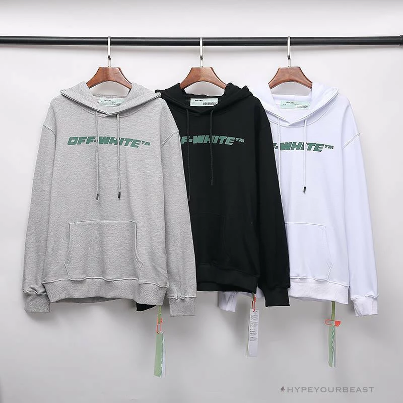 Hoodies & Jackets OFF-WHITE Hand-Painted Utility Pole Worker Hoodie ‘BLACK’