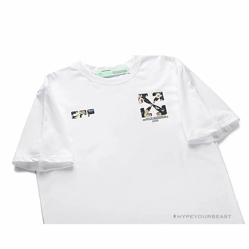 T-Shirts OFF-WHITE Daisy Graffiti Arrow Conley Tee Shirt ‘WHITE’