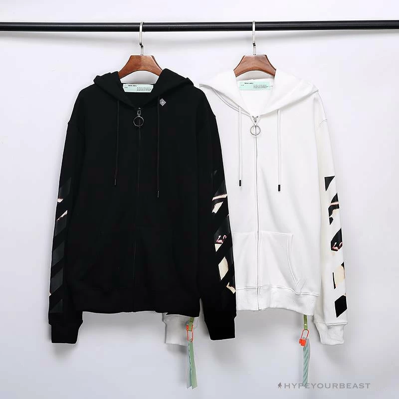 OFF-WHITE Angel Jesus Religious Print Hoodie ‘WHITE’