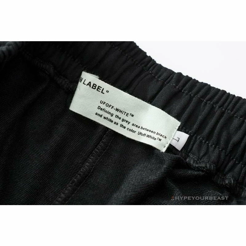 Pants OFF-WHITE Hot Starry Sky Fireworks Shorts ‘BLACK’