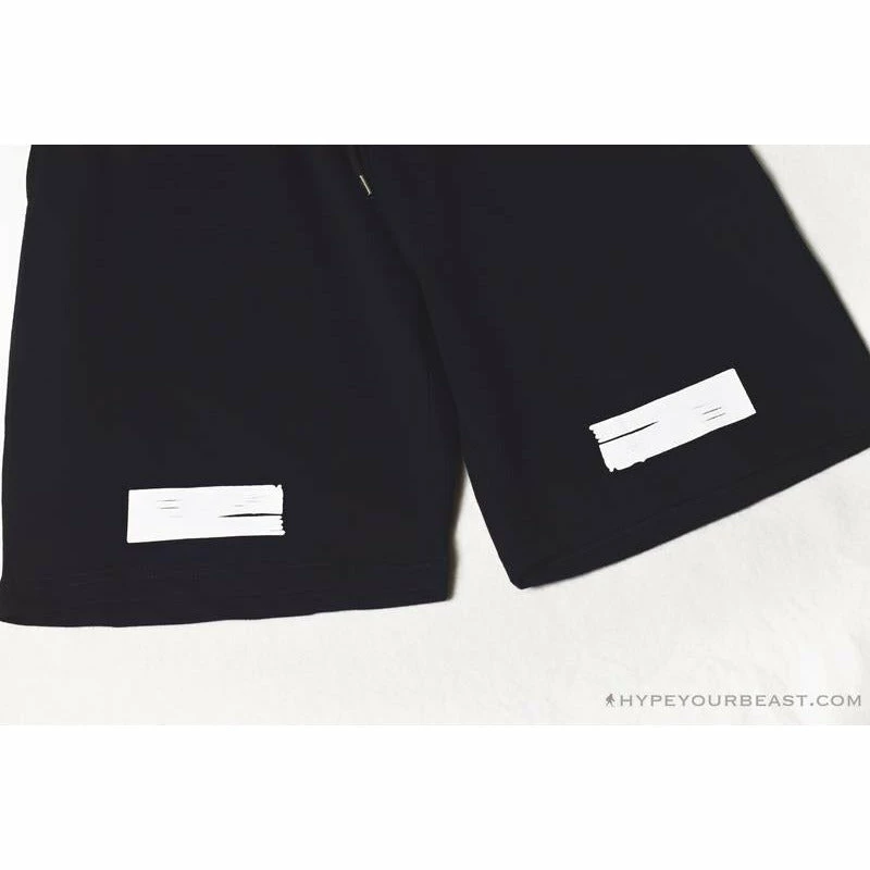 Pants OFF-WHITE Classic Seeing Things Shorts ‘BLACK’