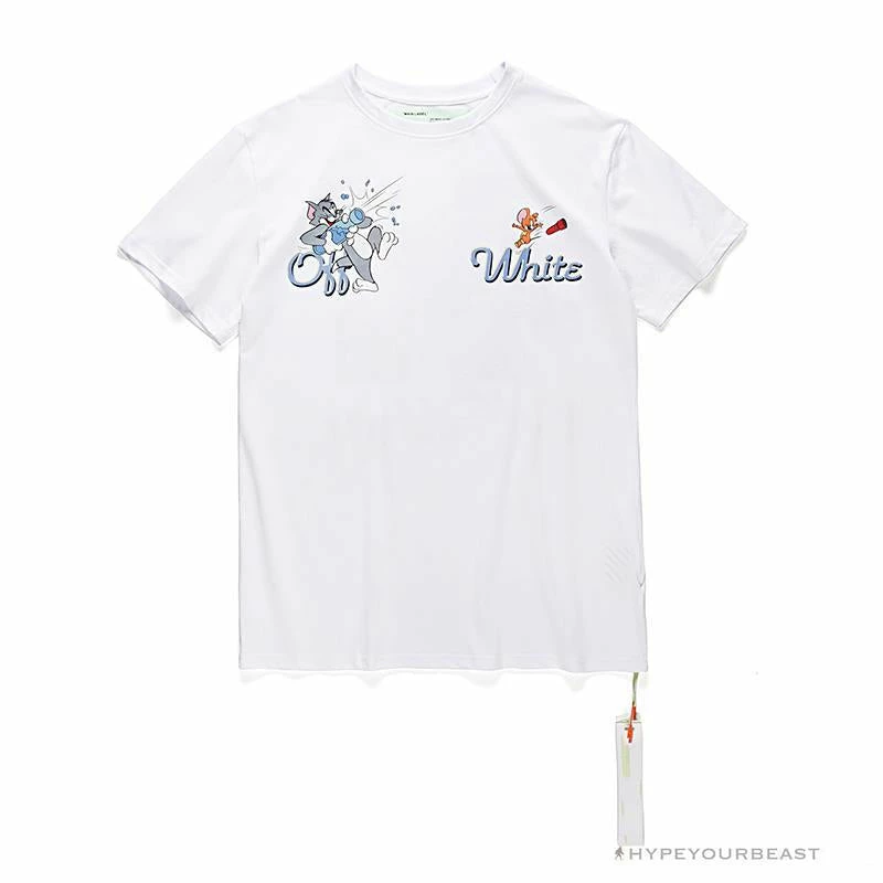 OFF-WHITE Summer Tom And Jerry Print Tee Shirt ‘WHITE’ T-Shirts