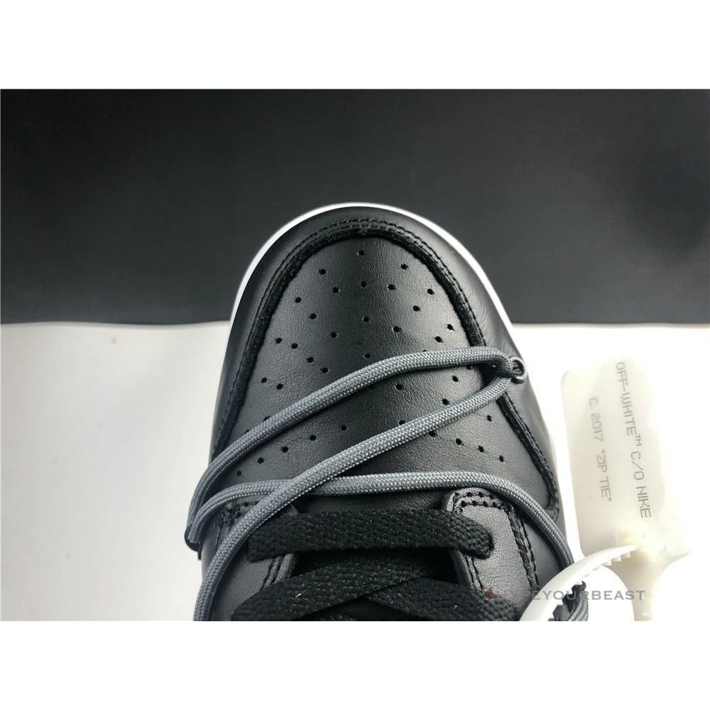 Off White X Nike Dunk Low Black