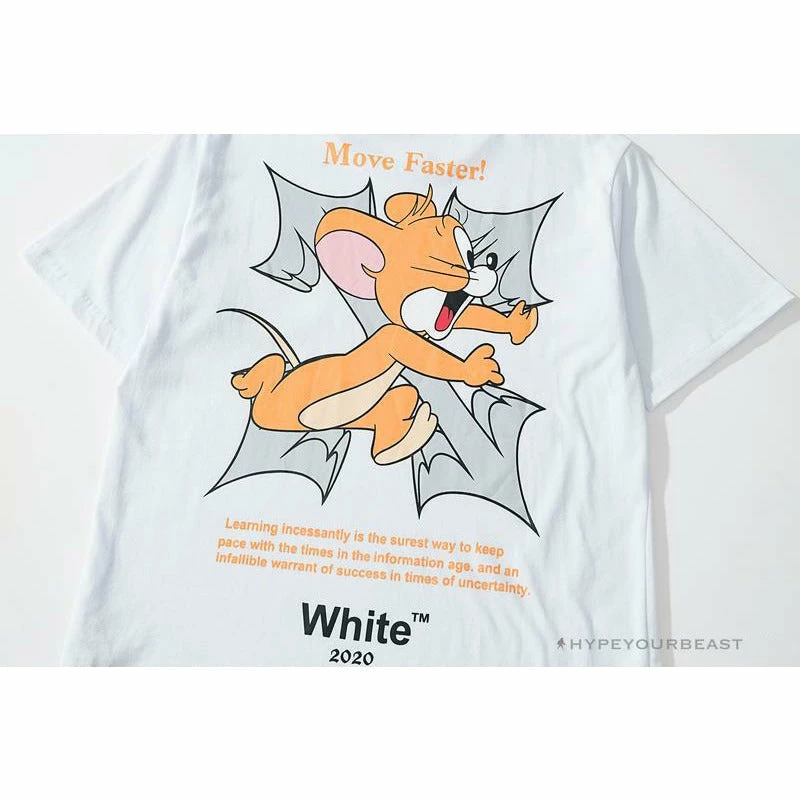T-Shirts OFF-WHITE Jerry Move Faster Tee Shirt ‘WHITE’