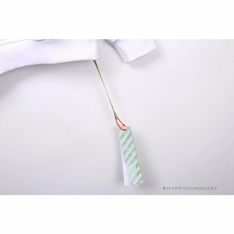 OFF-WHITE Rubber Strip Arrow Hoodie ‘WHITE’ Hoodies & Jackets
