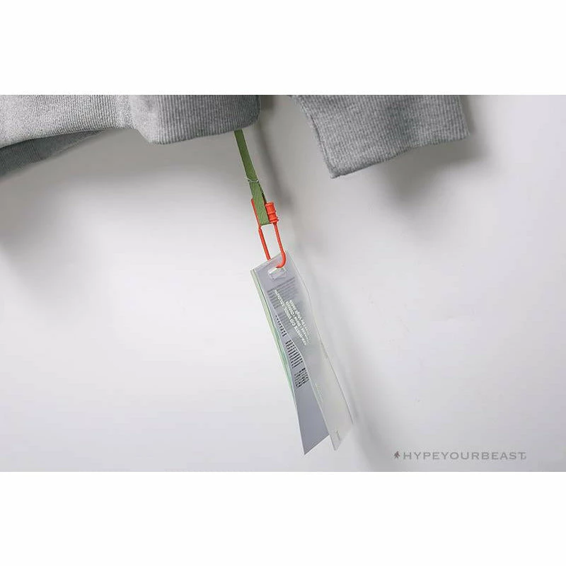 Hoodies & Jackets OFF-WHITE Hand-Painted Utility Pole Worker Hoodie ‘GREY’