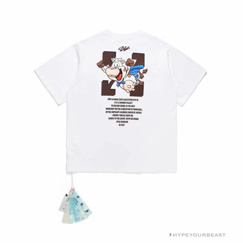 T-Shirts OFF-WHITE Arrow Flying Cow Tee Shirt ‘WHITE’