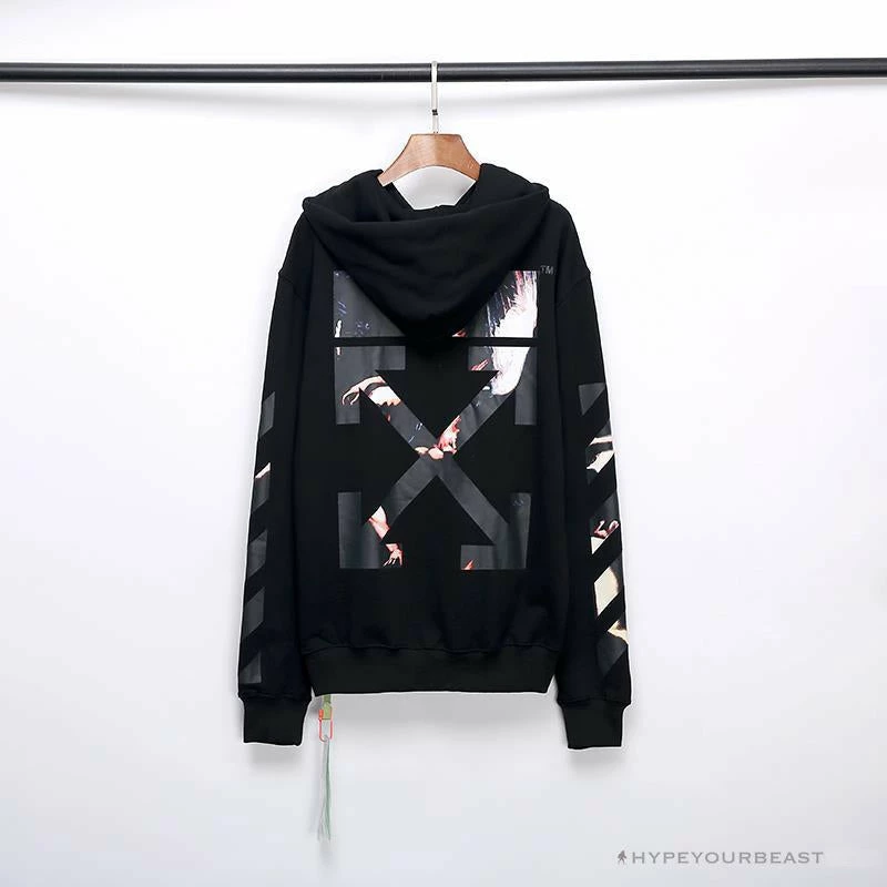 OFF-WHITE Angel Jesus Religious Print Hoodie ‘BLACK’ Hoodies & Jackets